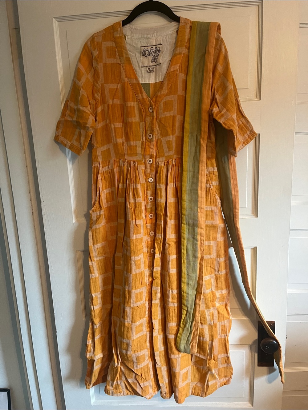 Ace & Jig Leelee dress in Cantaloupe